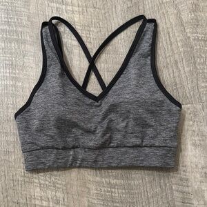 Gray Sports Bra